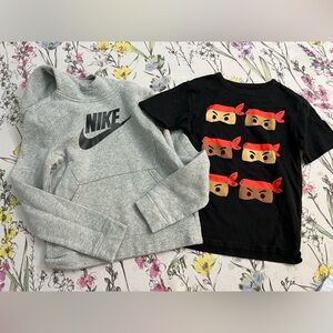 Boys nike hoodie and shirt